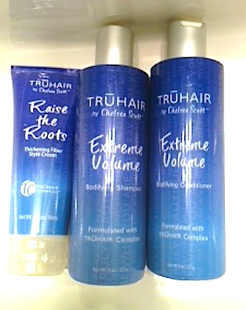 Review, Before/After Photos: TRUHAIR By Chelsea Scott Extreme Volume  Shampoo, Conditioner, Raise The Roots Thickening Fiber Cream, Tease Ease  Comb Set 