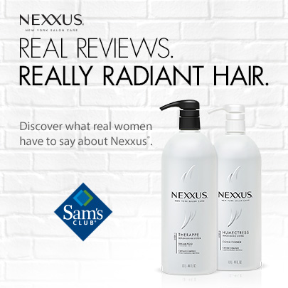 Giveaway, Review: NEXXUS® Therappe Shampoo and NEXXUS® Humectress  Conditioner ~ win a Sam's Club Gift Card! 