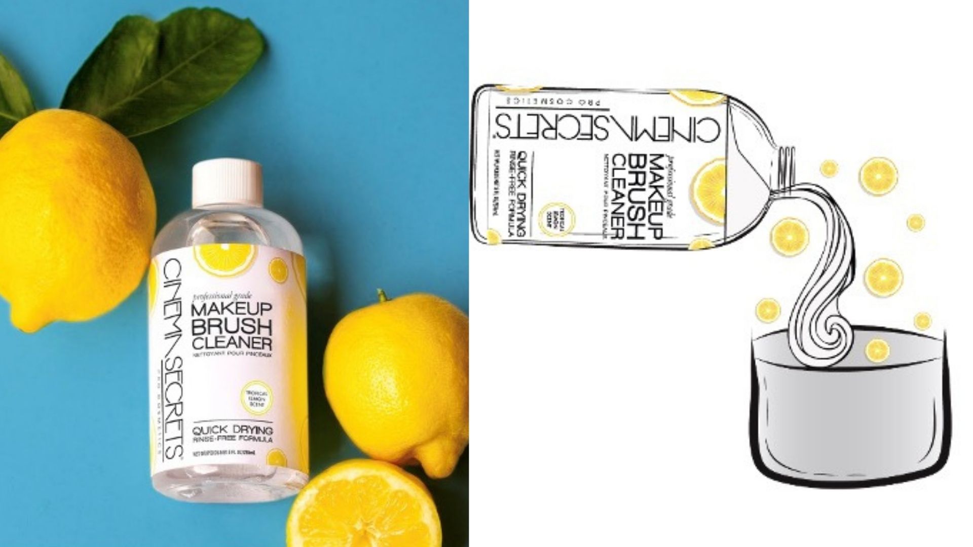 Tropical Lemon Makeup Brush Cleaner Pro Starter Kit - Cinema Secrets